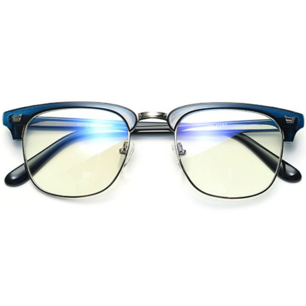 Blue Light Glasses for Computer Anti Glare Half Frame Clubmaster