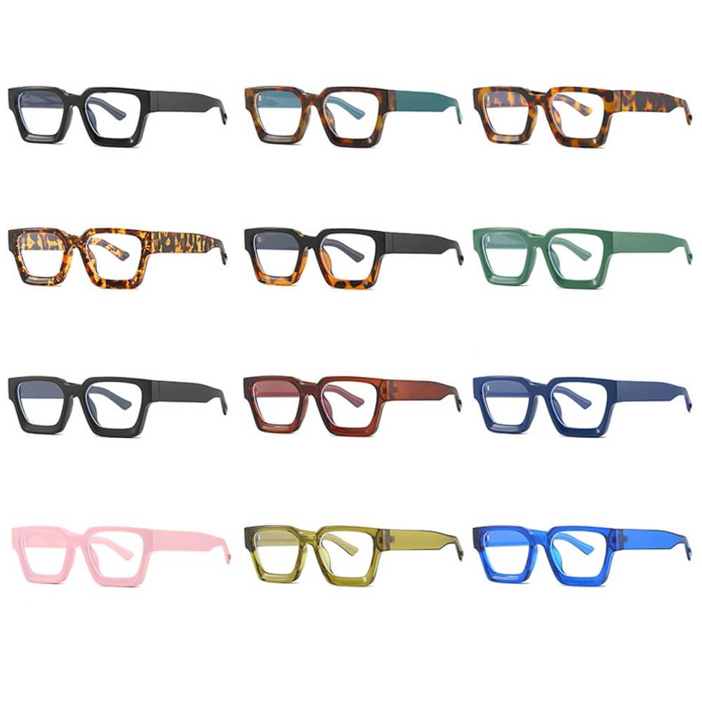 Blue Light Blocking Glasses for Computer Gaming Oversized Frame - Marbles