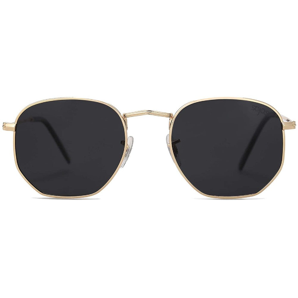 Hexagonal Metal Frame Polarized Sunglasses for Men & Women UV Protection Vintage Style Lightweight Durable Eyewear