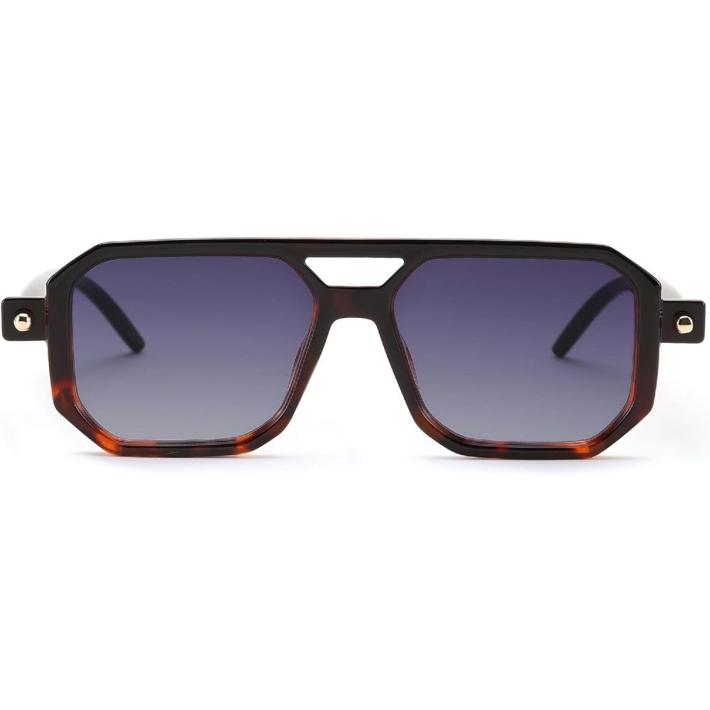 Vintage Square 70s Aviator Sunglasses Classic Retro Stylish Frame for Women and Men