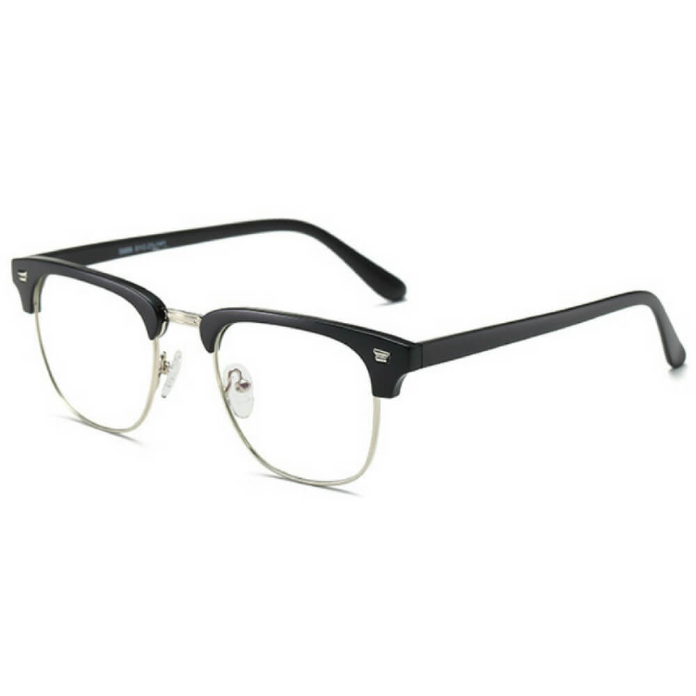 Blue Light Glasses for Computer Anti Glare Half Frame Clubmaster