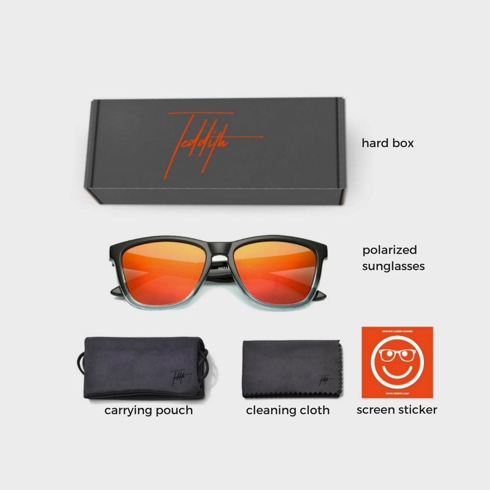 Polarized Sunglasses for Women / Men Gradient Frame Wayfarer - Teddith Blue Light Blocking Glasses for Computer Gaming Anti Glare Reduce Eye Strain Screen Glasses