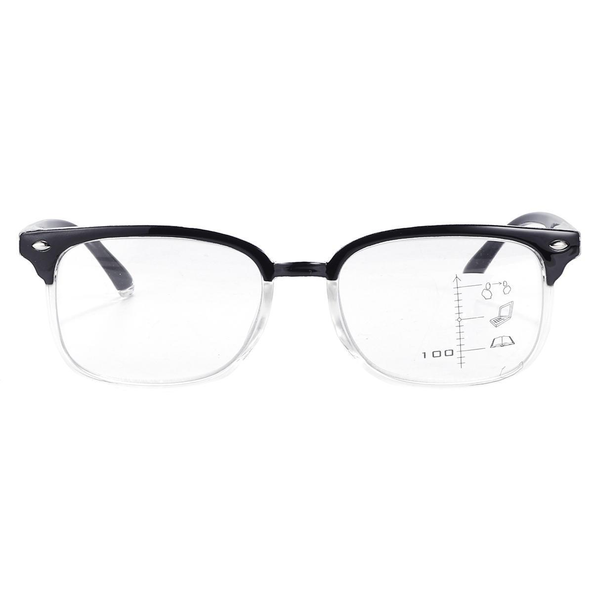 Blue Light Blocking Progressive Multifocal Reading Glasses - B/Clear - Teddith Blue Light Blocking Glasses for Computer Gaming Anti Glare Reduce Eye Strain Screen Glasses