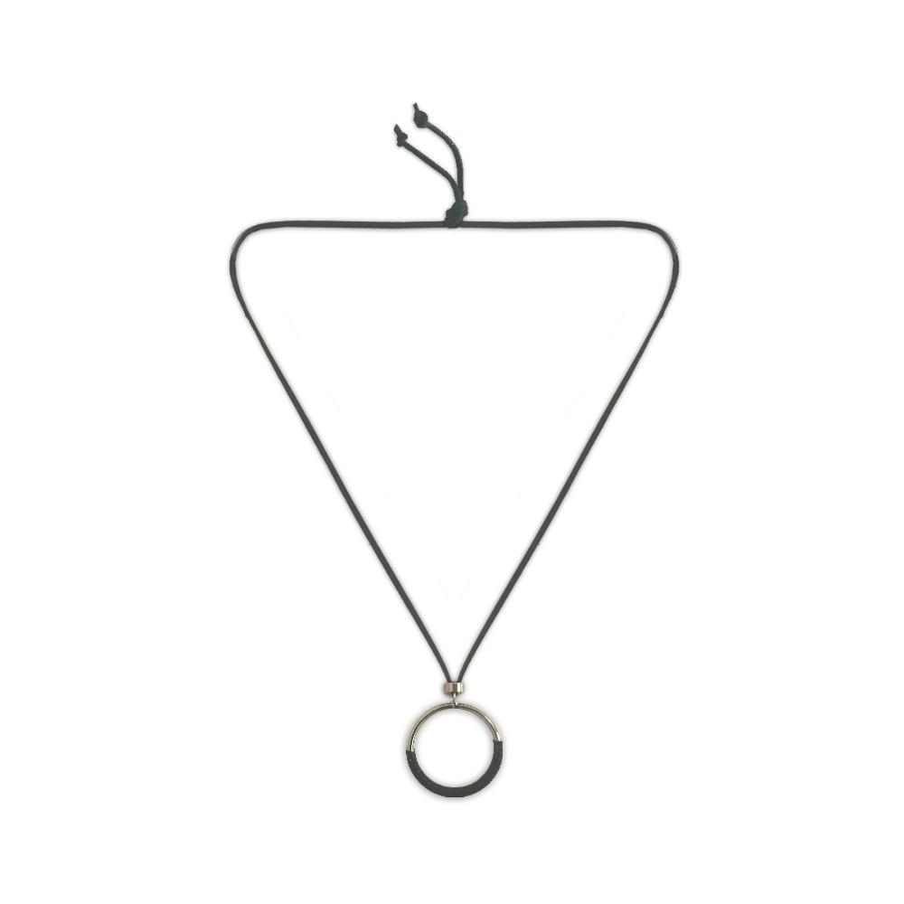 Glasses Holder Eyeglasses Necklace with Metal Hoop Silver Teddith UK