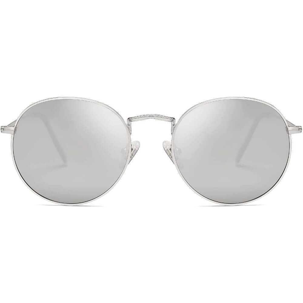 Small Round Polarized Sunglasses Classic Vintage Retro Shades for Women Men