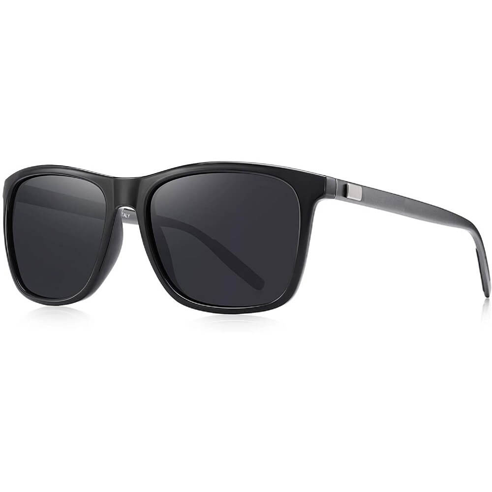 Polarized Aluminum Sunglasses Vintage Square Frame Sun Glasses For Men/Women - Hershey
