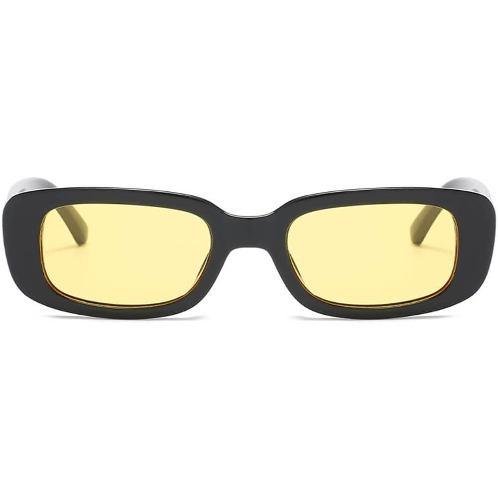 Rectangle Sunglasses Retro Driving Glasses 90s Vintage Fashion Narrow Square Frame - Jessie