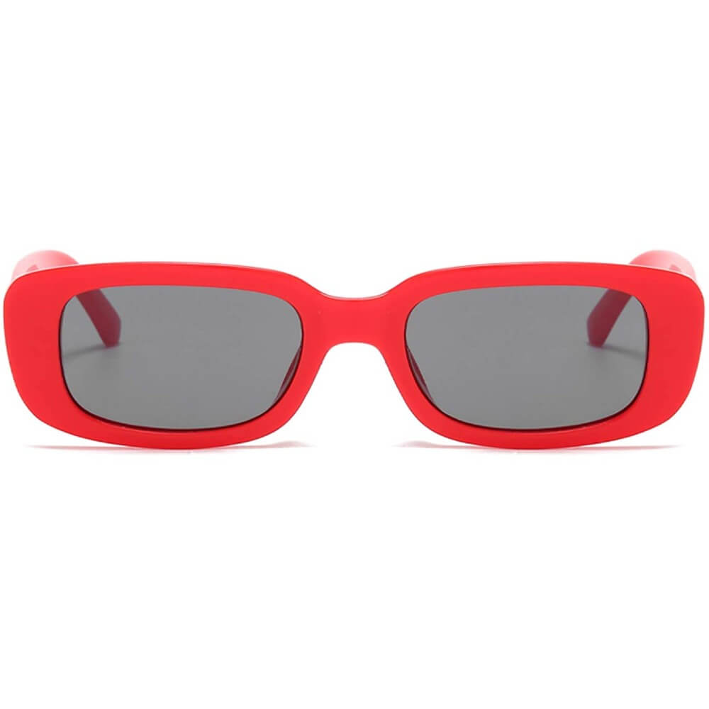 Rectangle Sunglasses Retro Driving Glasses 90s Vintage Fashion Narrow Square Frame - Jessie