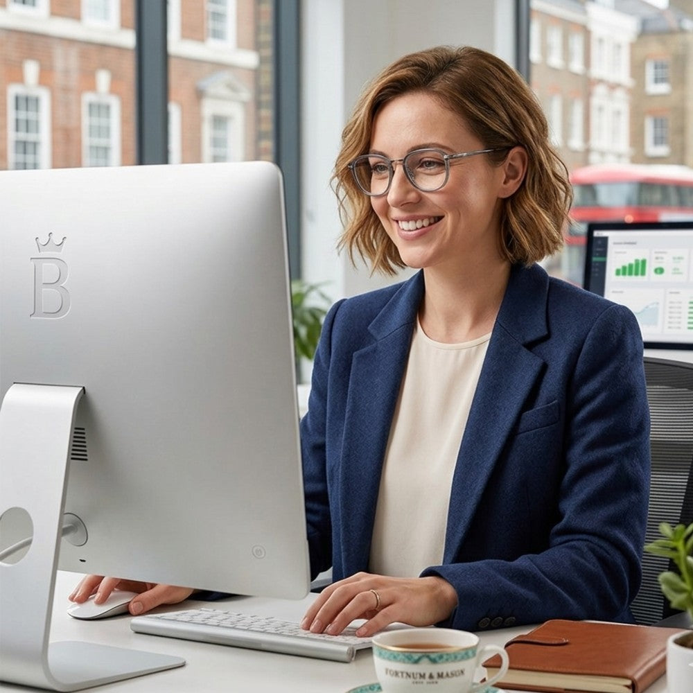 Blue Light Glasses UK for Women Men Square Frame Screen Protection Computer Reading Gaming - Romani