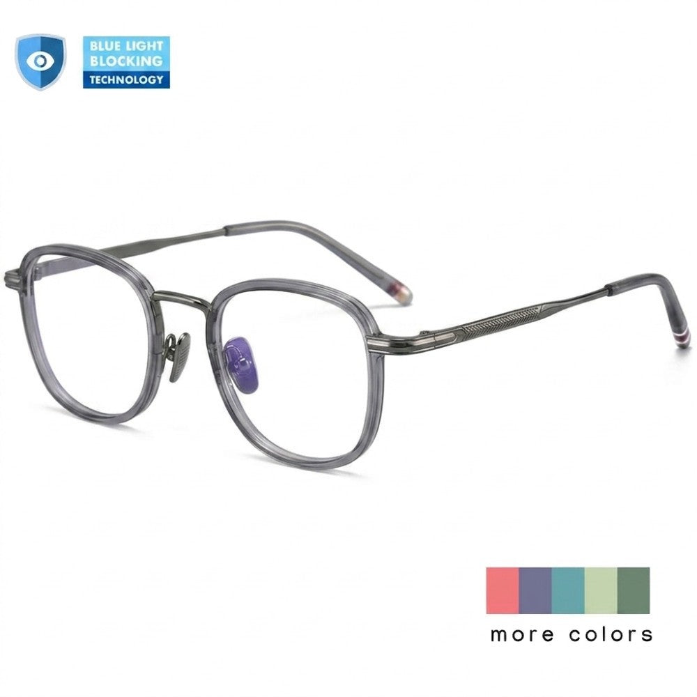 Blue Light Glasses UK for Women Men Square Frame Screen Protection Computer Reading Gaming - Romani