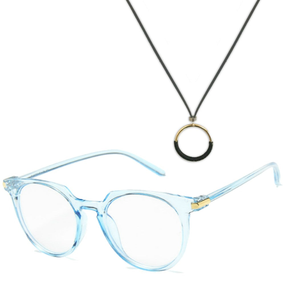 Blue Blocking Glasses with Glasses Chain - Molly