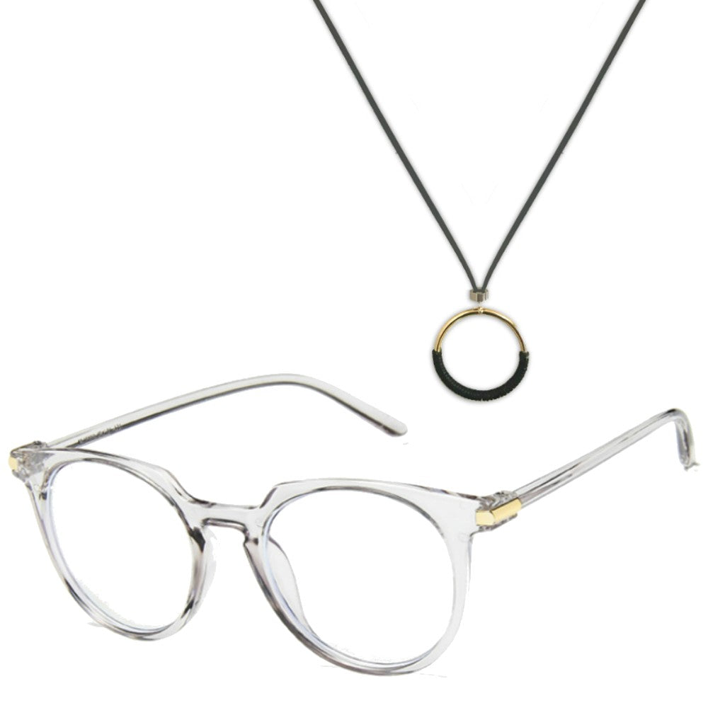 Blue Blocking Glasses with Glasses Chain - Molly