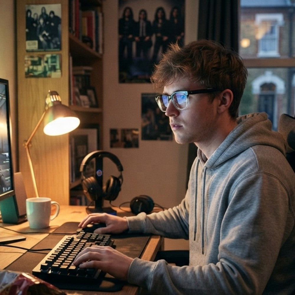 Blue Light Blocking Glasses Anti-Glare Lenses for Computer Gaming Reading - Sassy