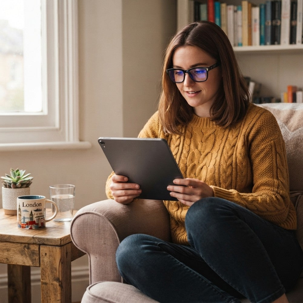 Blue Light Blocking Glasses for Computer Gaming Reading - Tess