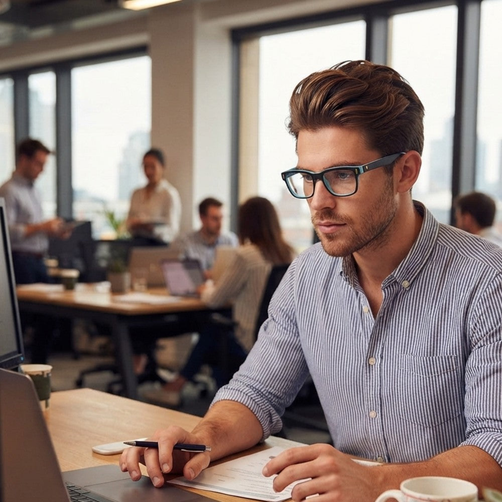 Blue Light Blocking Glasses for Computer Gaming Reading - Tess