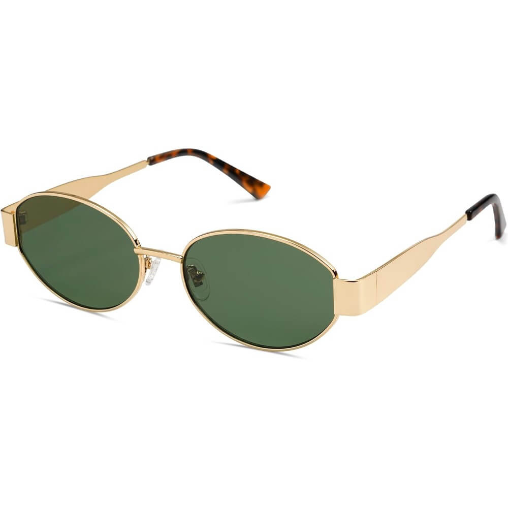 Retro Oval Sunglasses Trendy Sun Glasses Classic Shades for Women and Men