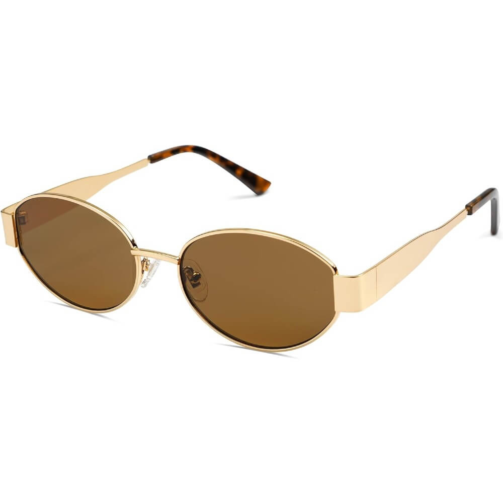 Retro Oval Sunglasses Trendy Sun Glasses Classic Shades for Women and Men