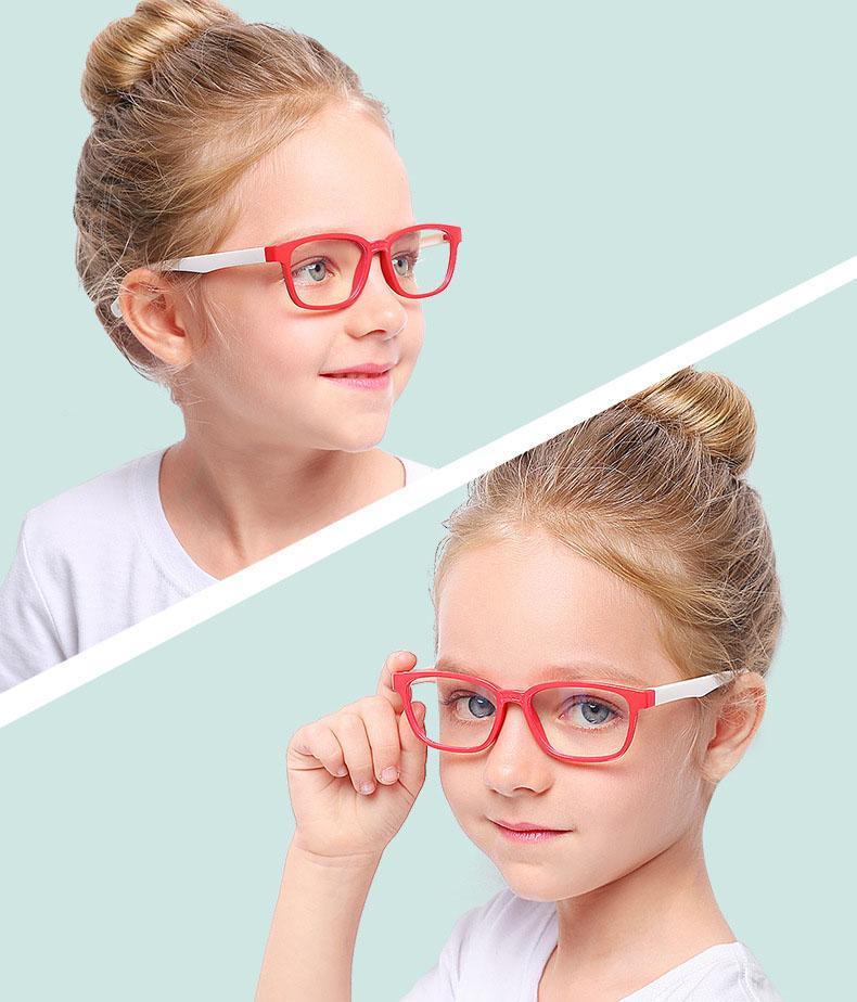 Blue Light Blocking Computer Screen Reading Glasses for Kids Ages [3-9] - Malik - Teddith Blue Light Glasses Computer Glasses Gaming Reading Glasses Anti Glare Reduce Eye Strain Screen Glasses