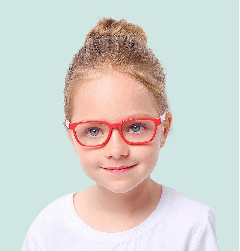 Blue Light Blocking Computer Screen Reading Glasses for Kids Ages [3-9] - Malik - Teddith Blue Light Glasses Computer Glasses Gaming Reading Glasses Anti Glare Reduce Eye Strain Screen Glasses