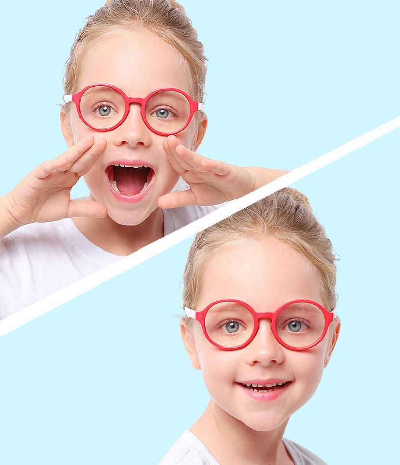 Blue Light Blocking Computer Screen Reading Glasses for Kids Ages [3-9] - Veronica - Teddith Blue Light Glasses Computer Glasses Gaming Reading Glasses Anti Glare Reduce Eye Strain Screen Glasses