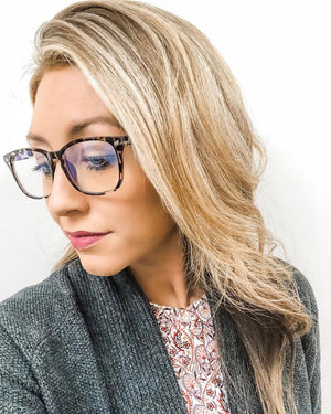 Blue Light Blocking Glasses - Amy - Blue Light Blocking Glasses Computer Gaming Reading Anti Glare Reduce Eye Strain Screen Glasses by Teddith