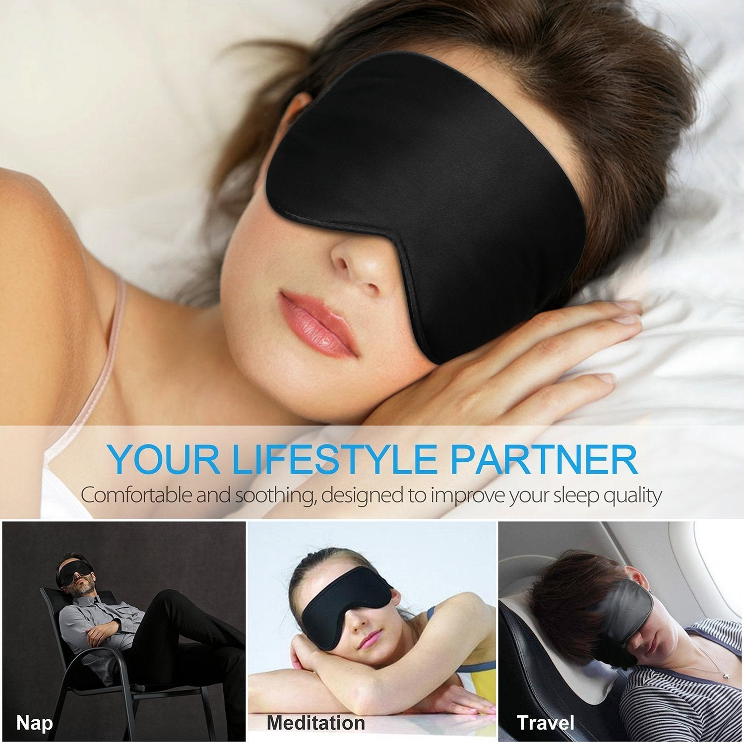 100% Natural Silk Sleep Mask Blindfold Ultra Soft Eye Mask - Teddith Blue Light Blocking Glasses for Computer Gaming Anti Glare Reduce Eye Strain Screen Glasses