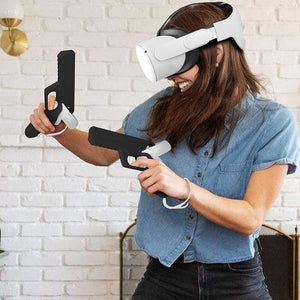 VR Game Gun for Oculus Quest 2 Enhanced Gaming Experience Controllers Pistol Case Compatible with Pistol Whip VR Games