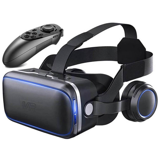 VR Headset with Remote Control 3D Glasses Metaverse Virtual Reality Headset for Metaverse VR Games 3D Movies iPhone and Android