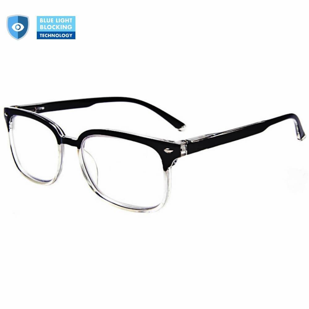 Blue Light Blocking Progressive Multifocal Reading Glasses - B/Clear - Teddith Blue Light Blocking Glasses for Computer Gaming Anti Glare Reduce Eye Strain Screen Glasses