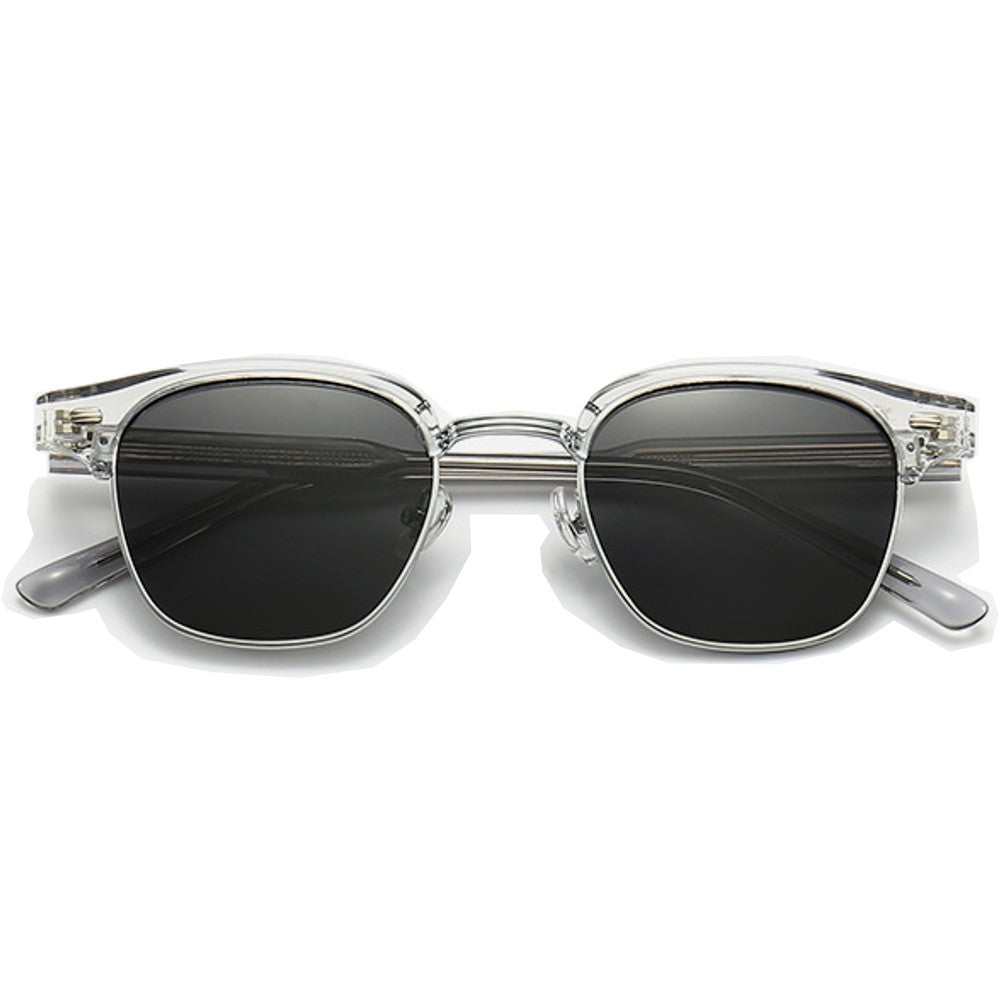 Classic Semi-Rimless Polarized Sunglasses UV400 Protection for Women Men - Teddith - US