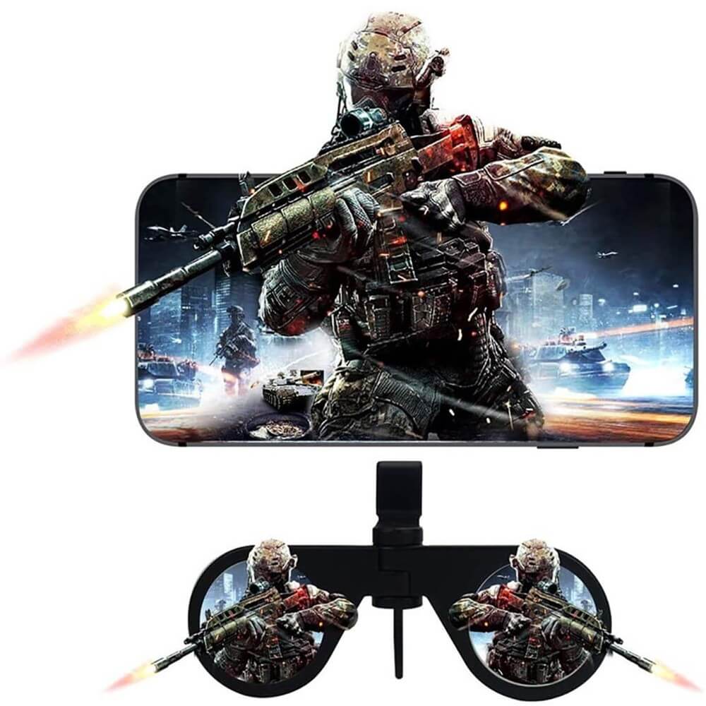 Portable VR Glasses for Smartphone Foldable Mini Virtual Reality Headset Compatible with iPhone and Android