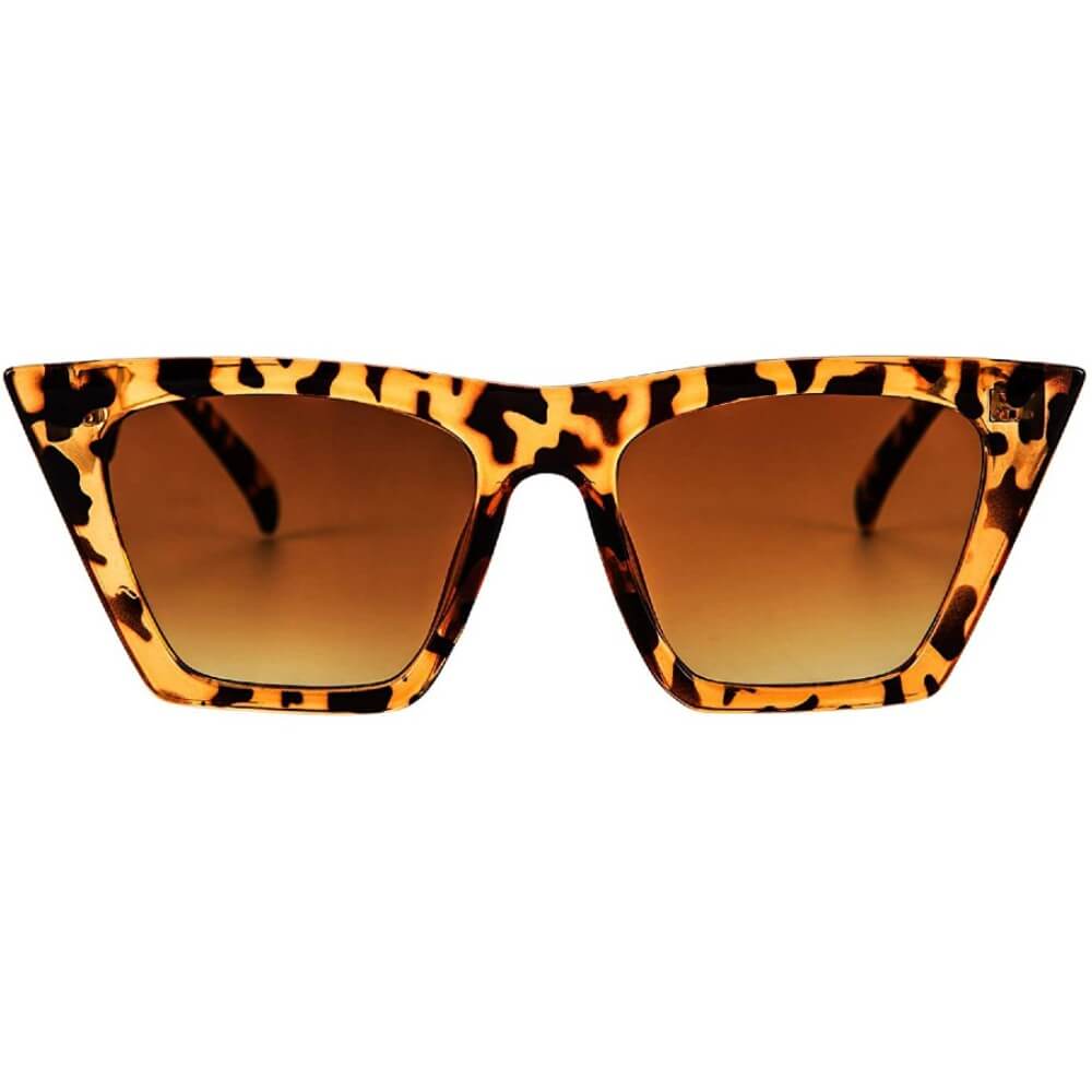Vintage Cateye Polarized Women Sunglasses Trendy Oversized Frame