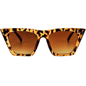 Vintage Cateye Polarized Women Sunglasses Trendy Oversized Frame