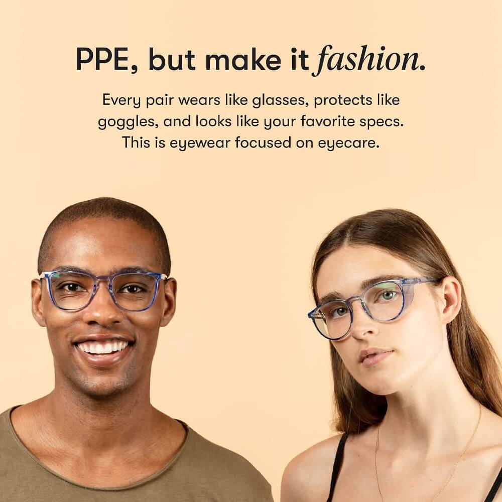 Stylish Safety Goggles Anti-Fog Blue Light Blocking Anti-Dust UV Protection Glasses