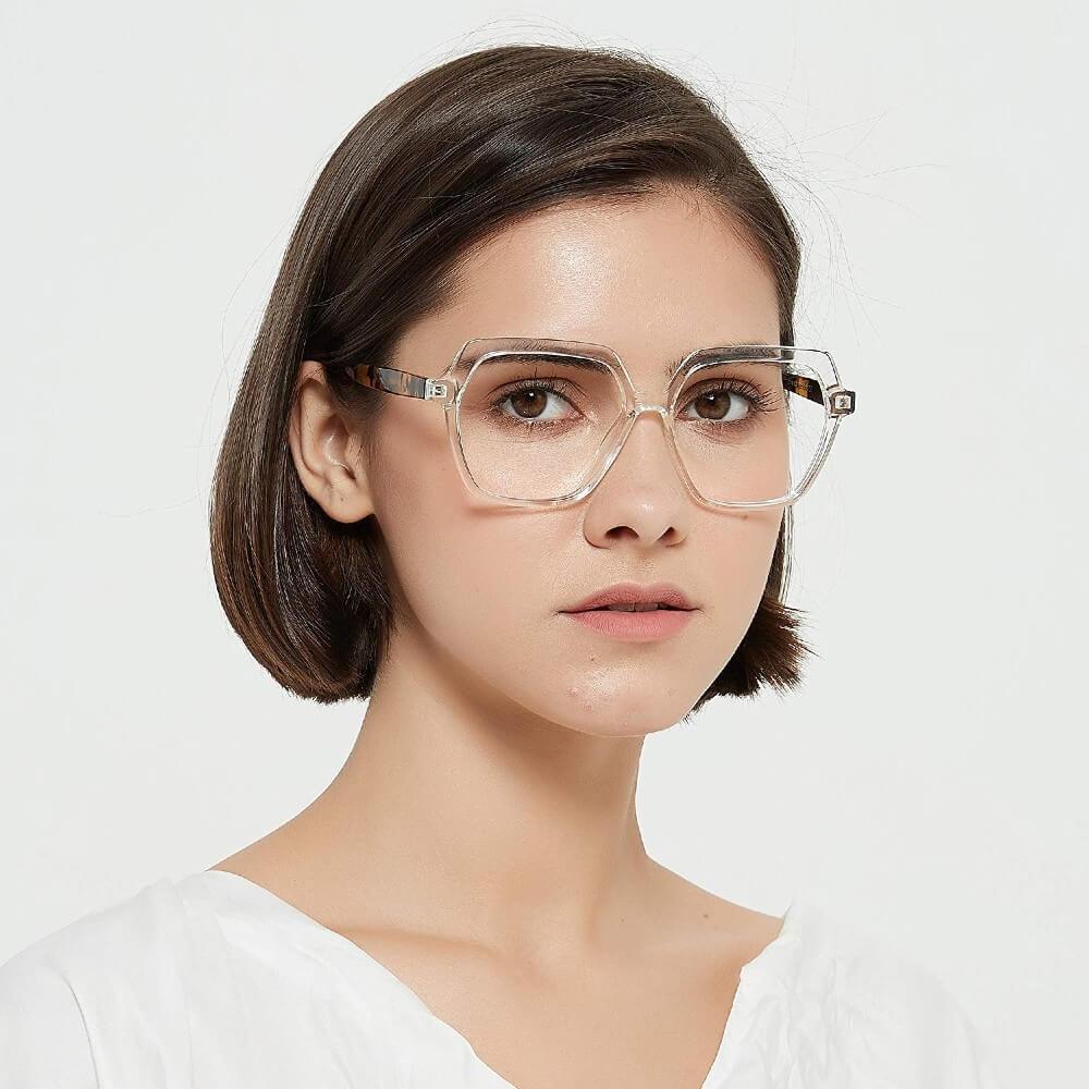 Blue Light Blocking Glasses for Computer Gaming Square Frame - Roxie