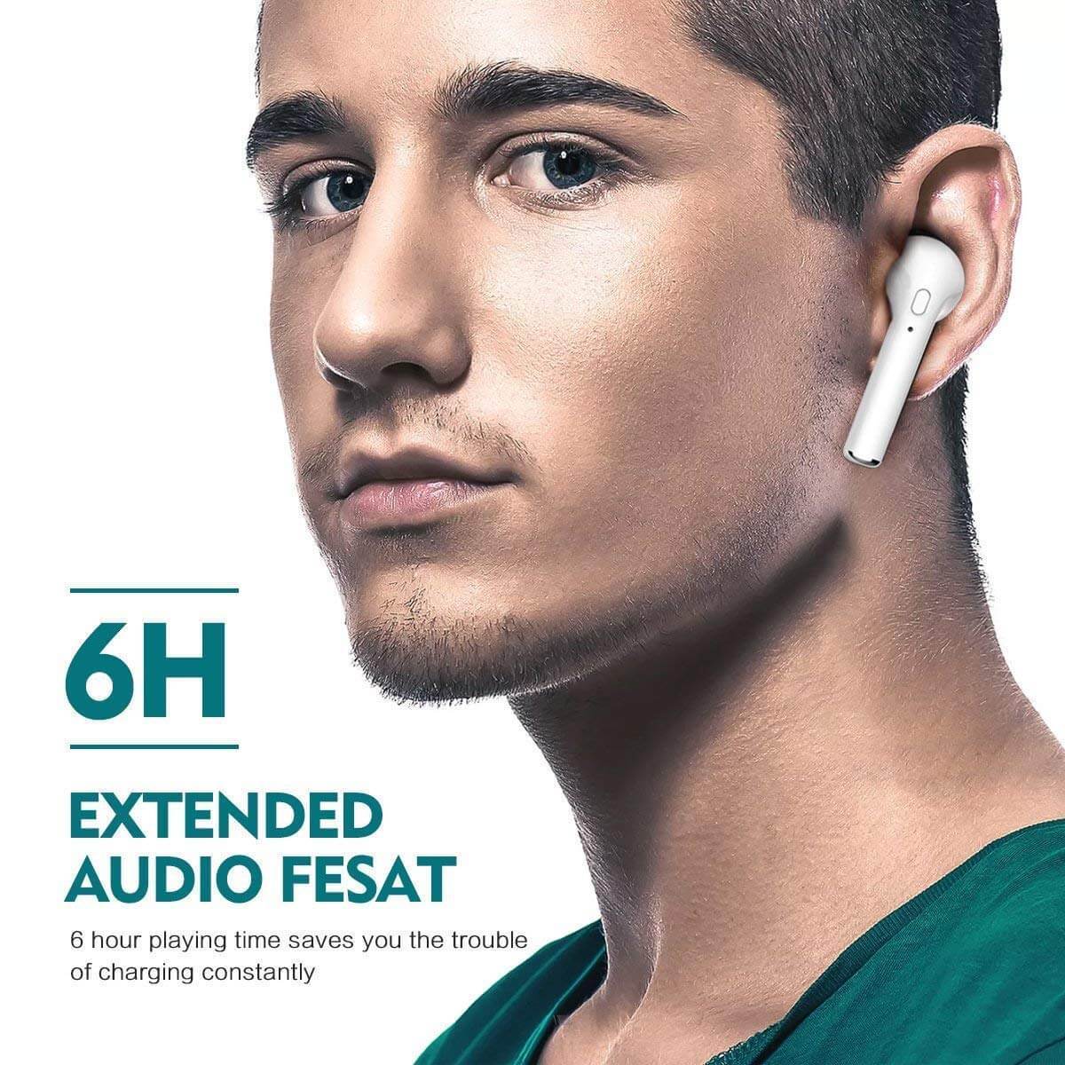 Bluetooth Headphones Earbuds with Wireless Charging Case