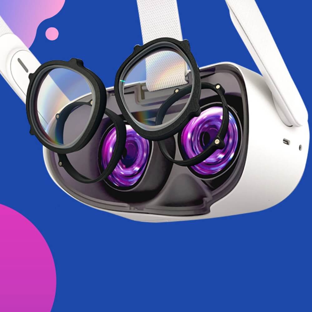 Meta Oculus Quest 2 Prescription Lenses with Blue Light Blocking Filter