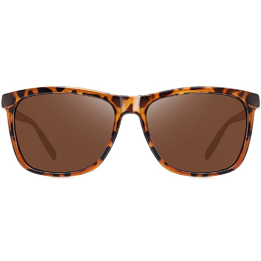 Polarized Aluminum Sunglasses Vintage Square Frame Sun Glasses For Men/Women - Hershey