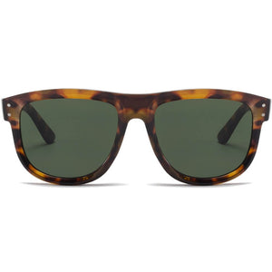 Reverse Sunglasses Square Frame Polarized Anti-Glare 100% UV Protection Concave Lens - Teddith - US